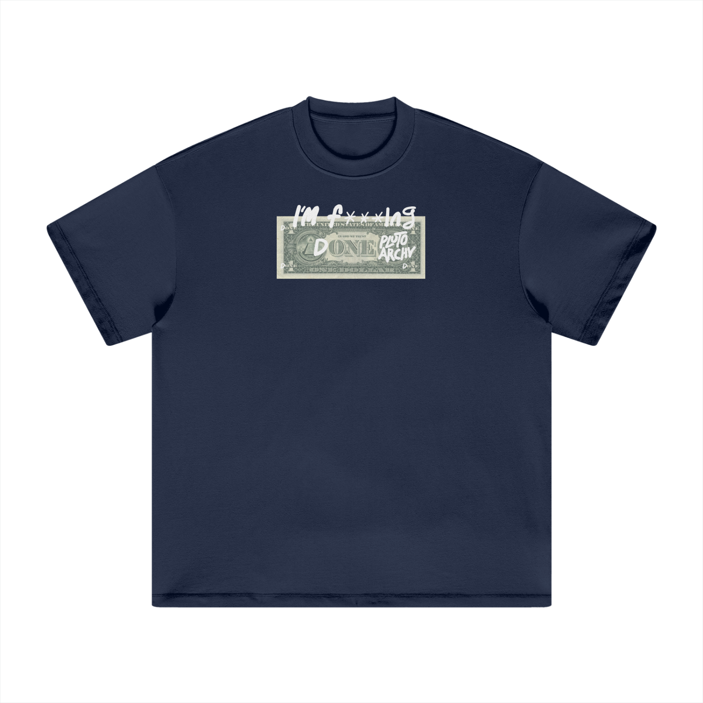 Exhibit 001: I’M F* DONE Regular Fit Tee black/navy