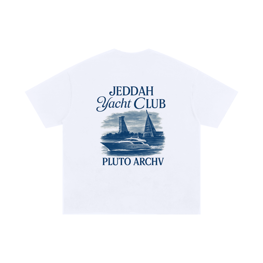 PlutoArchv Jeddah Yacht Club White Tee